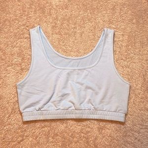 Comfortable Light Blue Crop Top, Size L
